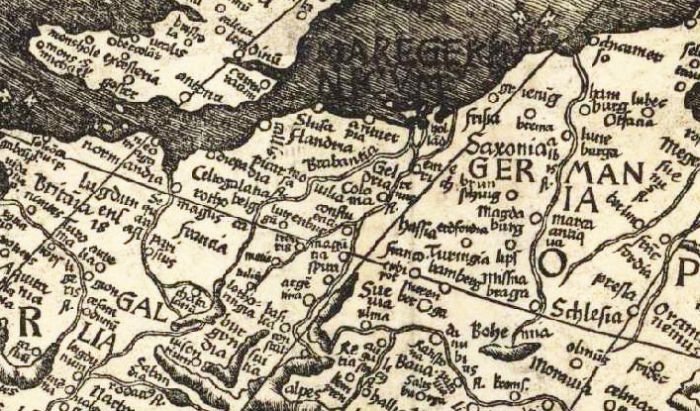 Picture: Waldseemüller map, cropped