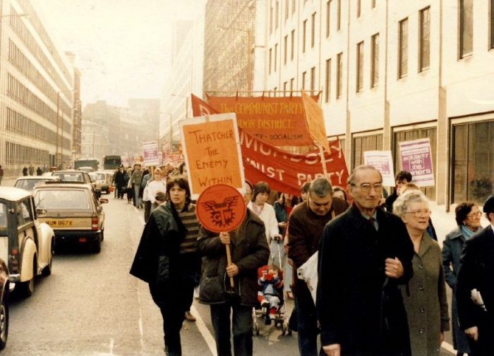 Miner's Strike rally, 1984 by Nick, licence CC BY 2.0