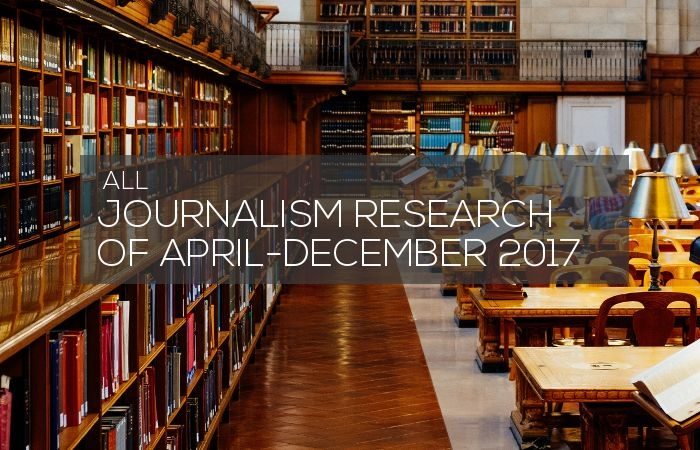 Journalism Research of April-December 2017