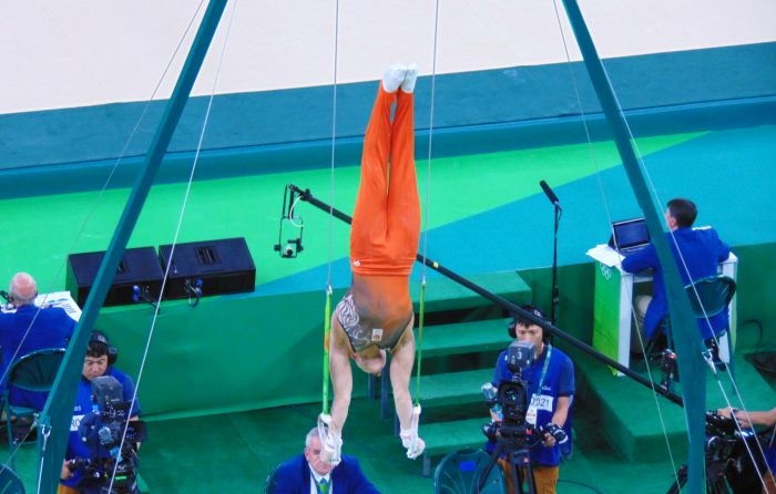 Picture: Rio 2016: Artistic gymnastics - men's qualification by Sander van Kinkel, license CC BY-SA 2.0